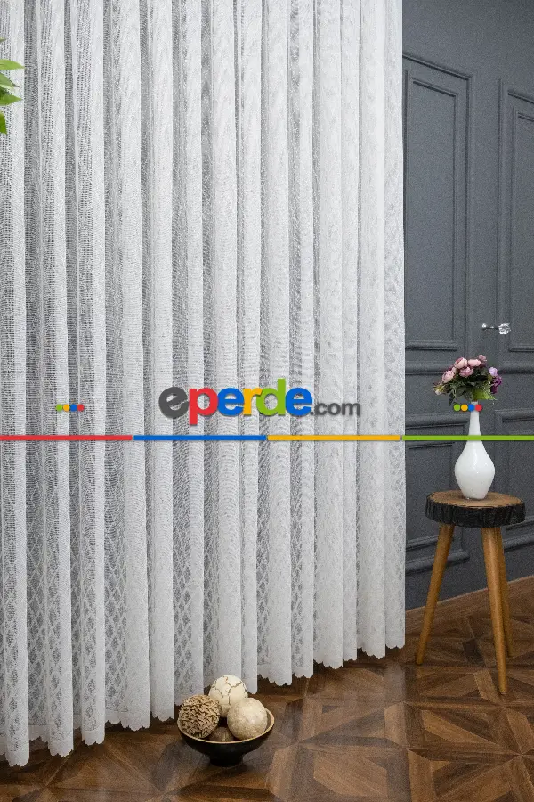 Fransız Dantel Tül Perde - Yüksek Kalite