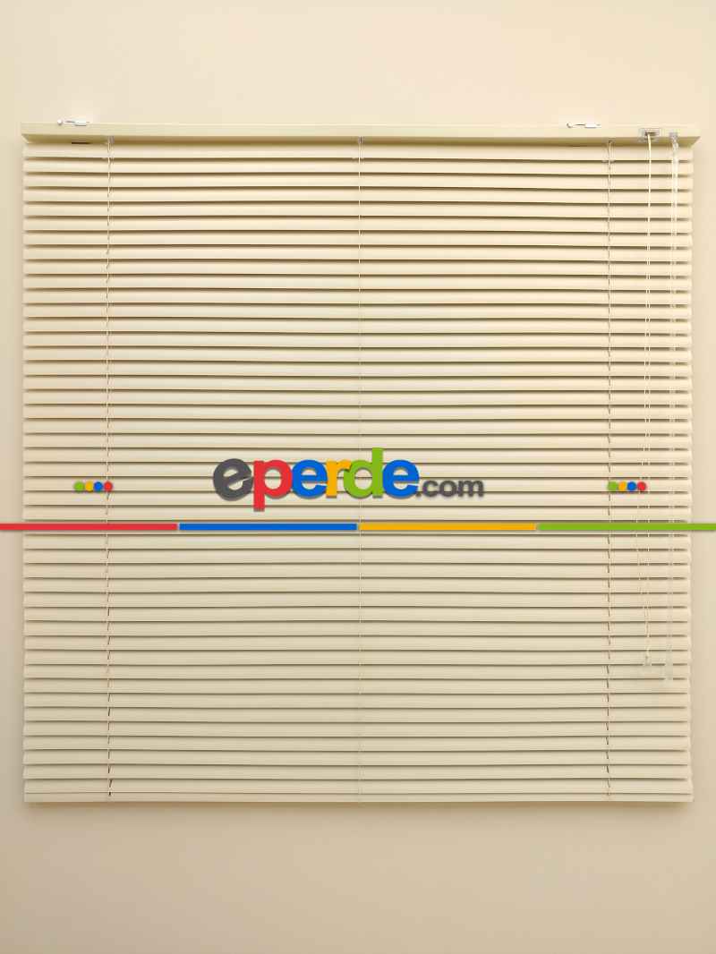 Mutfak Bej Rengi - Alüminyum Jaluzi Perde - 25mm Kalınlığında- Bej
