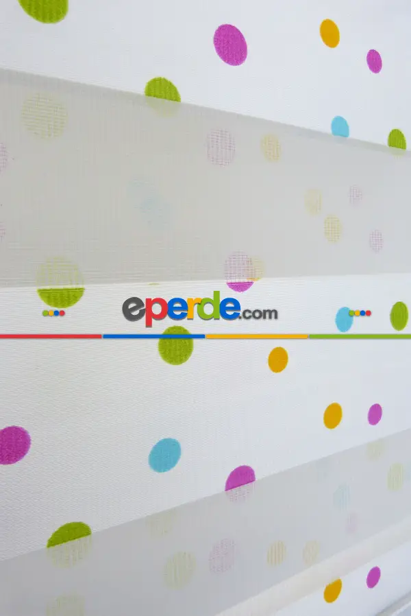 Bebek Odası Zebra Perde - Renkli Zebra Perde- Sarı