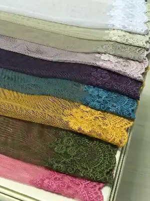 Greek Dantel Etek Tül Perde %100 Polyester Garantilir- Yeşil-Beyaz-Krem-Bej-Mor-Krem İnci-Fuşya-Vizon Rengi-Mint-Pudra-Hardal Sarısı