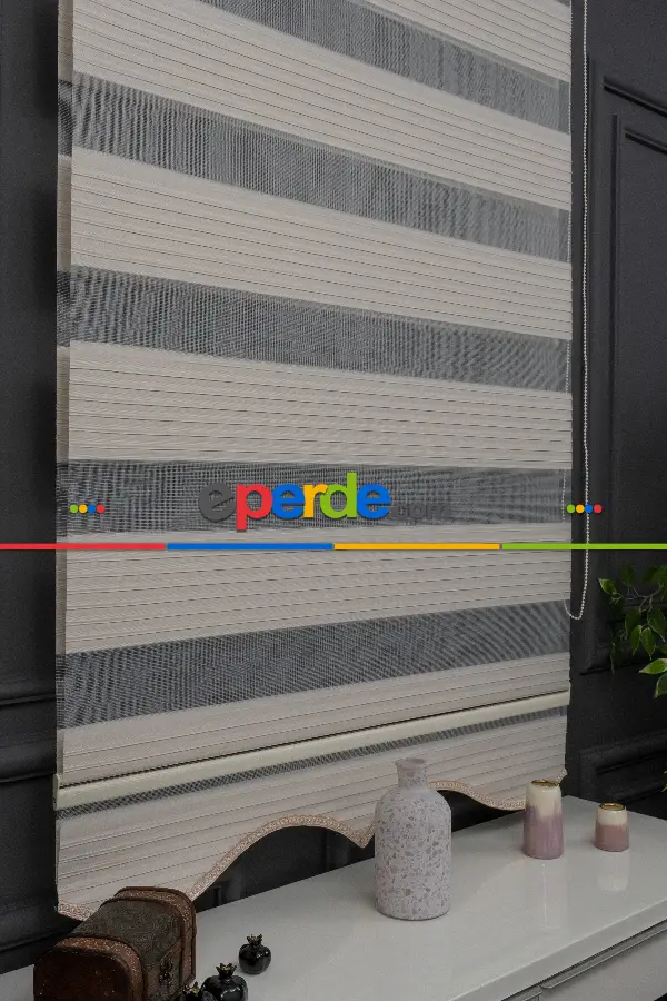 Zebra Perde - Geniş Pileli Zebra Perde