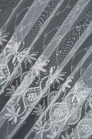 Brode Yoğun İşlemeli Tül Perde Çok Dökümlü - Ütü İstemez - İtinalı Dikiş