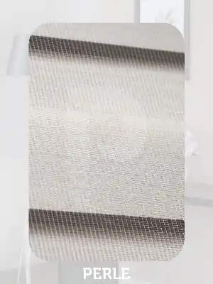 Perle Krem Renk Bambu Stor Zebra Perde Yüksek Kalite Alüminyum Kasa Soft Bamboo