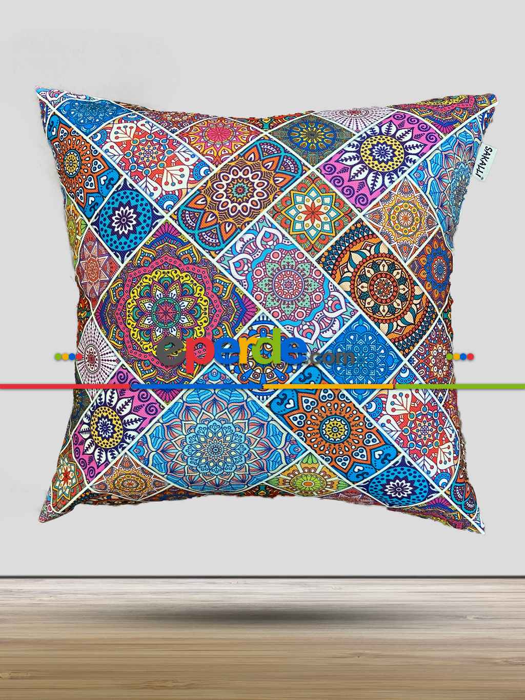 43x43 Cm Dijital Baskı Lüx Kırlent(yastık)kılıfı 30 - %100 Ürün Memnuniyeti- Mavi-Turuncu-Kapiçino-Ekru-Kahve-Açık Vizon