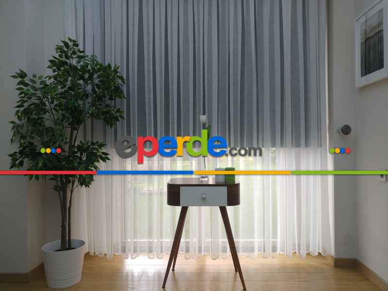 ( Orjinal ) Kdk Spor Desen Salon Fransız Dantel Tül Perde & Kruvaze Perde-