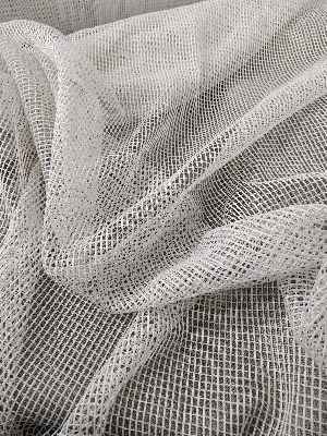 Düz File Tül Perde - Krem