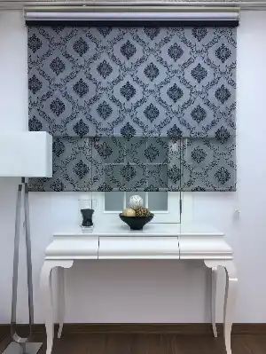 Çiftli Sistem Tül Stor Perde (dantel)- Siyah