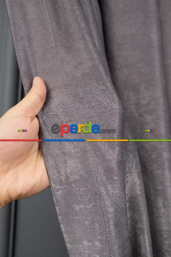 Yatak Odası - Soft Antrasit Fon Perde (180)- Antrasit