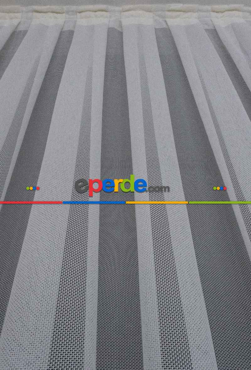 Taç Tül Perde Yeni Düz Sade Moda Tasarım Tül Etek İşlemeli Ütü İstemez Tül