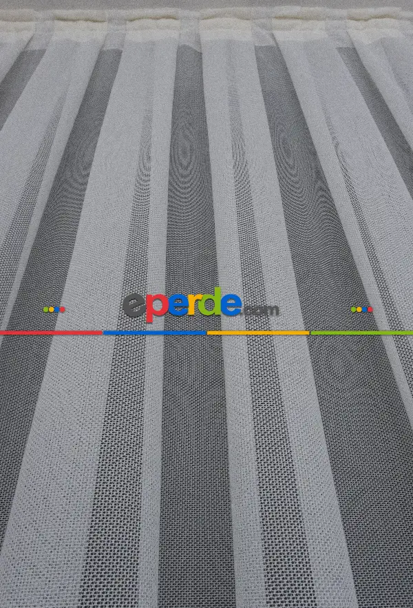 Taç Tül Perde Yeni Düz Sade Moda Tasarım Tül Etek İşlemeli Ütü İstemez Tül