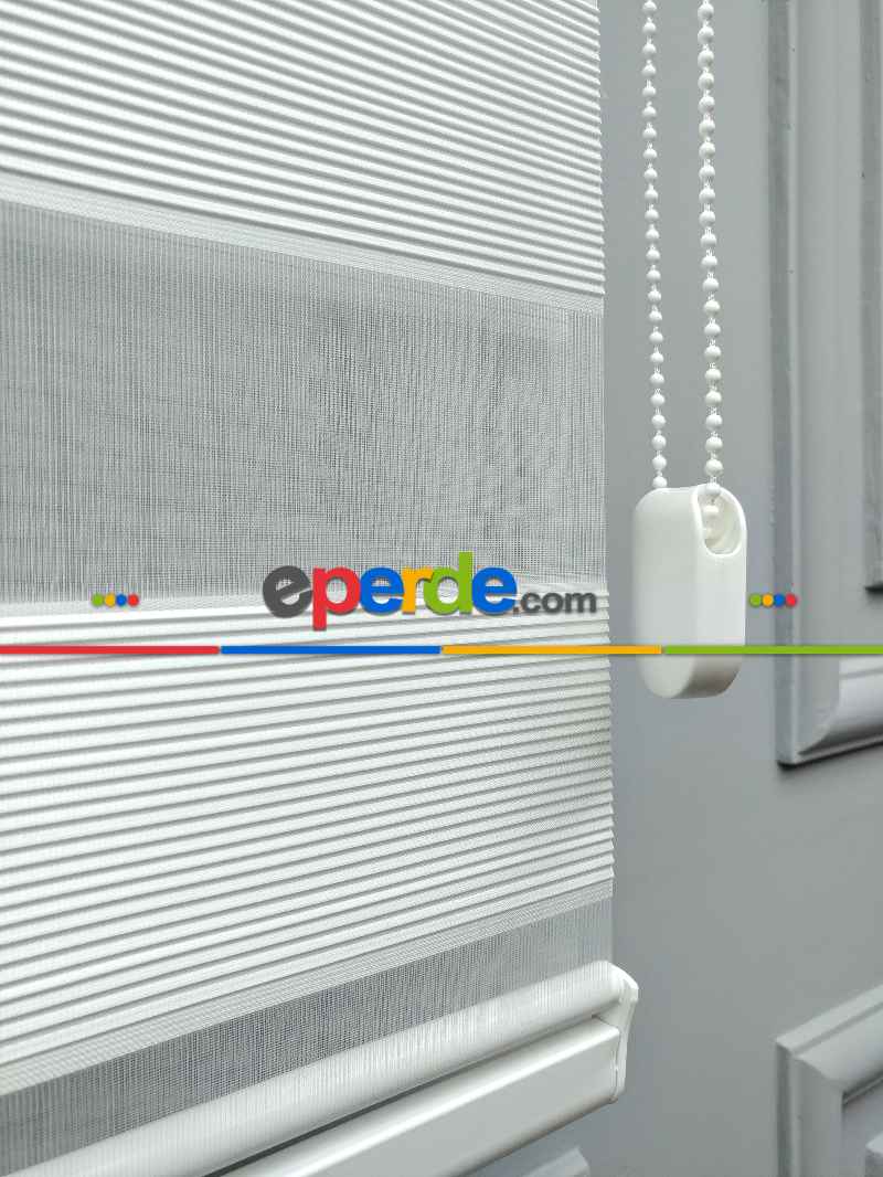 Mutfak - 2021 Sezonu - Zebra Perde - Micro Plise (pileli) Zebra Perde- Krem