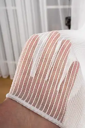 Salon Tül - Kıvrımlı Zincir Tül Perde