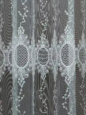 Brode İşlemeli Tül Perde 400x185- Ekru 400cm X 185cm 