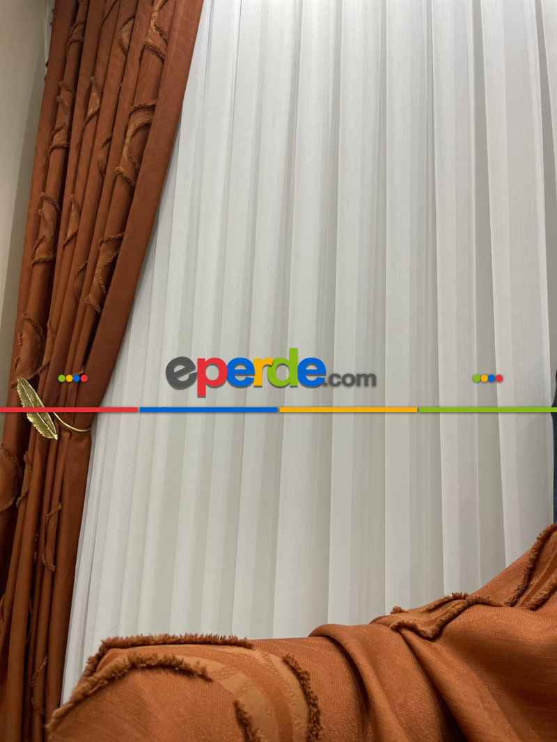 Brillant Kalın Bambu Ağır Gramaj Şantuklu 1. Kalite Ütü İstemez Tül Perde Yeni Sezon