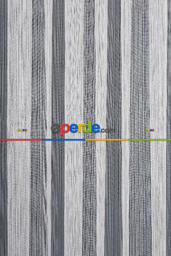 Zümrüt Gümüş Simli Düz Tül Perde