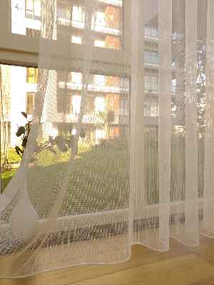 #üreticifirma Damla Çizgili Tül Perde 1.kalite- Ekru - Kurşunlu Tül