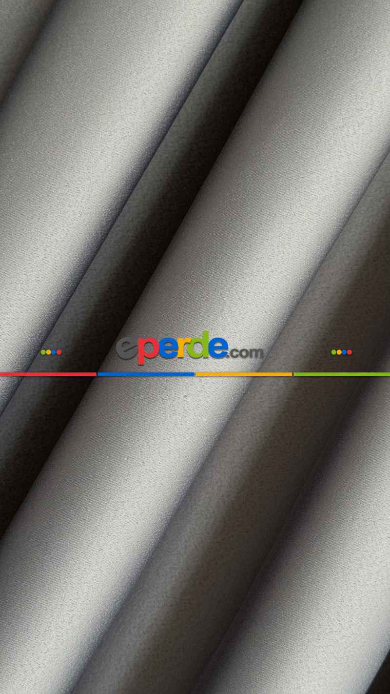 Gri Blackout - Karartma Fon Perde, Premium Kalite Serisidir, %90 Oranında Işığı Keser