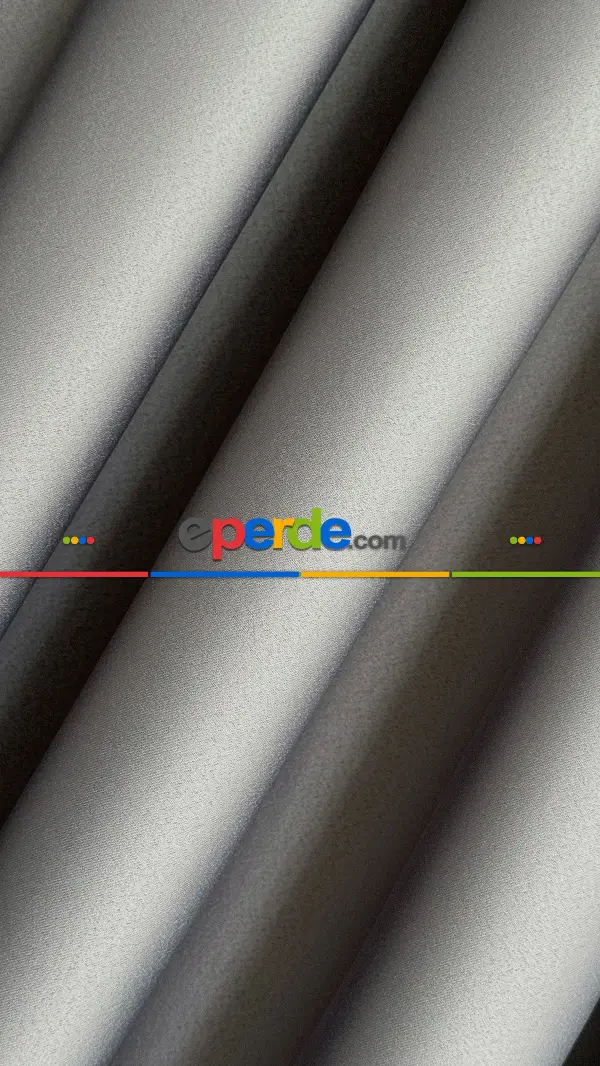 Gri Blackout - Karartma Fon Perde, Premium Kalite Serisidir, %90 Oranında Işığı Keser