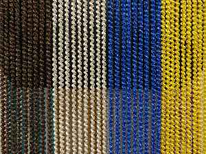 Bukle Serisi Kahve Altın Simli İp Perde- Altın Simli-kahve