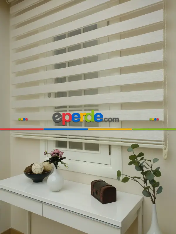 Salon Zebra Perde - Zebra Perde -bambu Zebra (eco Serisi )- Ekru