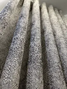 Gri Jakar Dokuma Desenli Fon Perde, Hafif Parlak Premium Kalite Seri