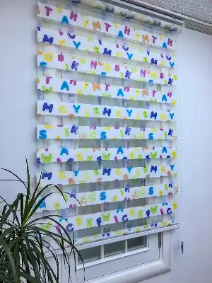 Zebra Perde- Dijital Alfabe Baskılı Zebra Perde- Diğer
