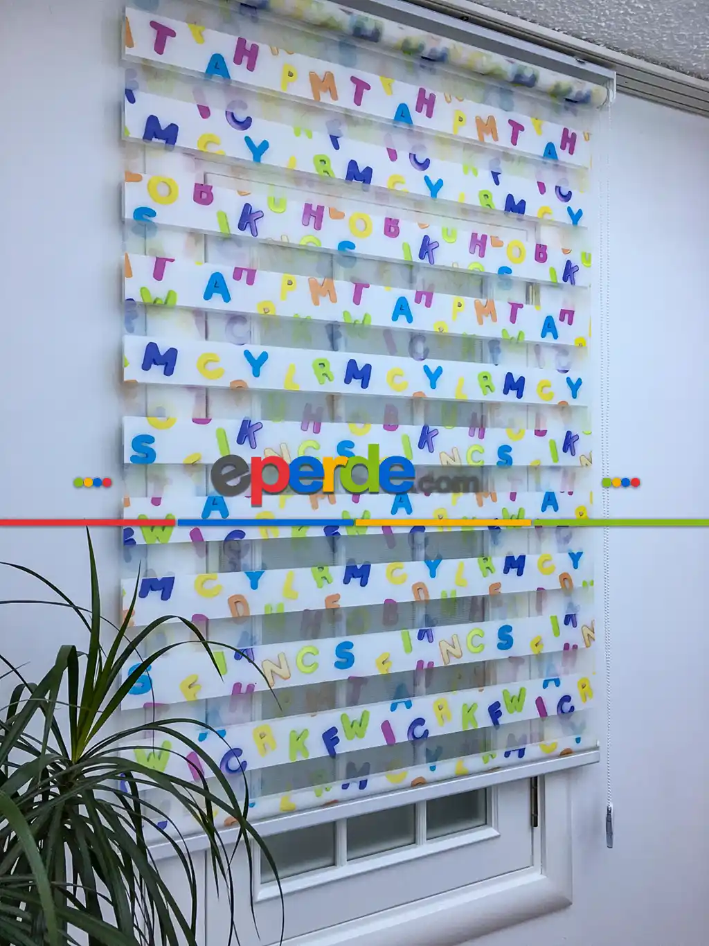 Zebra Perde- Dijital Alfabe Baskılı Zebra Perde- Diğer
