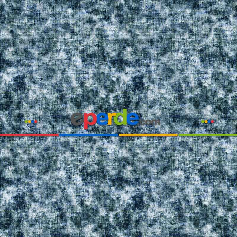 Mavi Kot Desenli Fon Perde Evm637 Kumaşı Kalındır Duck Bezi Değildir- Mavi-Gri-Füme-Antrasit