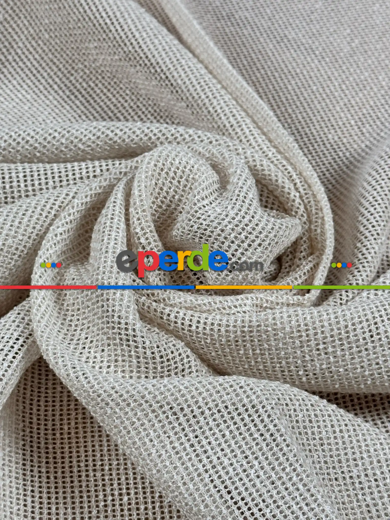 Keten Doğal Dokulu Düz Tül Perde, Ağır Gramajlı Özel Dokuma Premium Seri