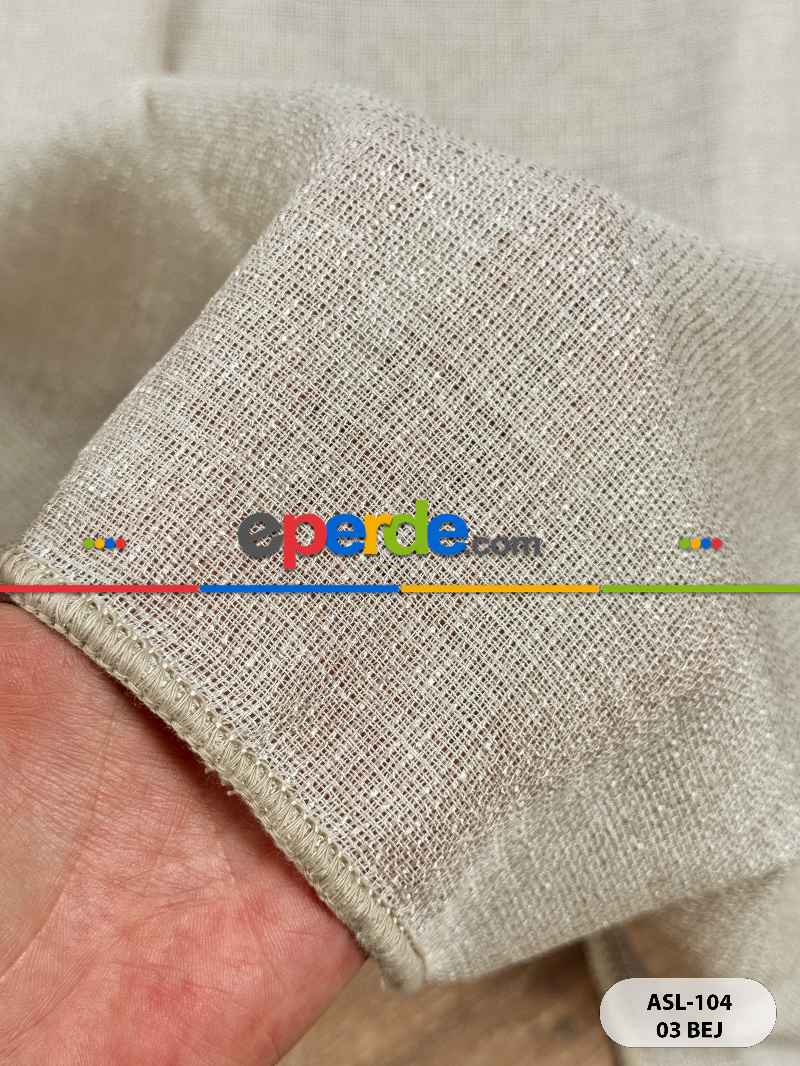 Sedefli Doğal Dokulu Düz Tül Perde, Ağır Gramajlı Özel Dokuma Premium Seri