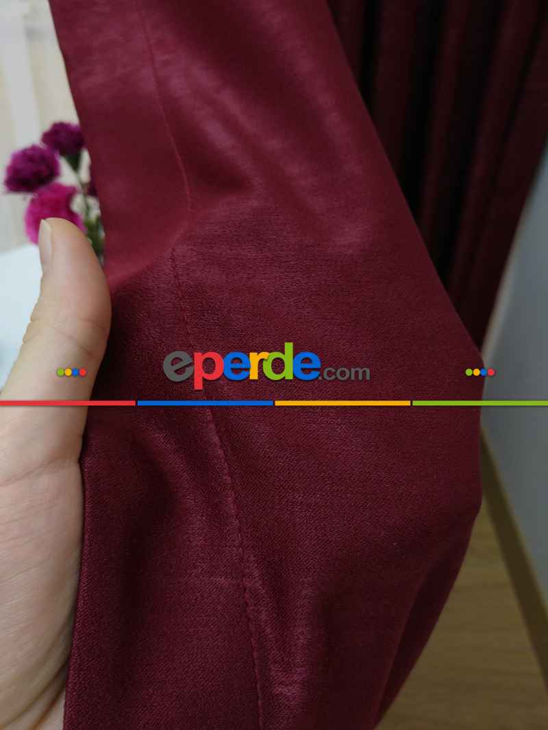 Soft Bordo Fon Perde (180)- Bordo