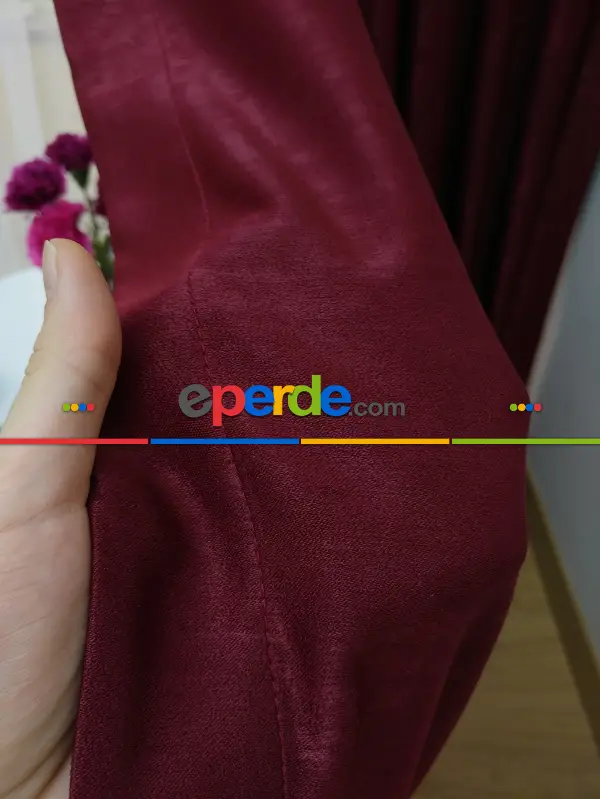 Soft Bordo Fon Perde (180)- Bordo