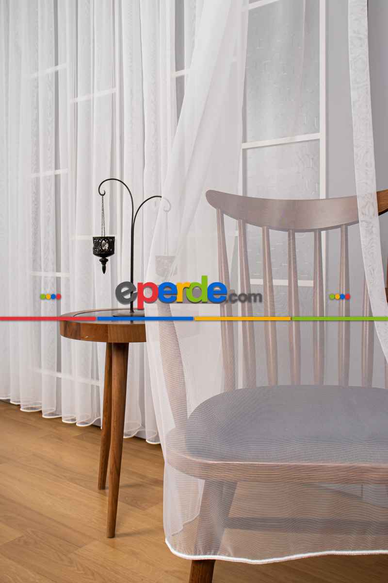 Mutfak Tül Perde - Ekru