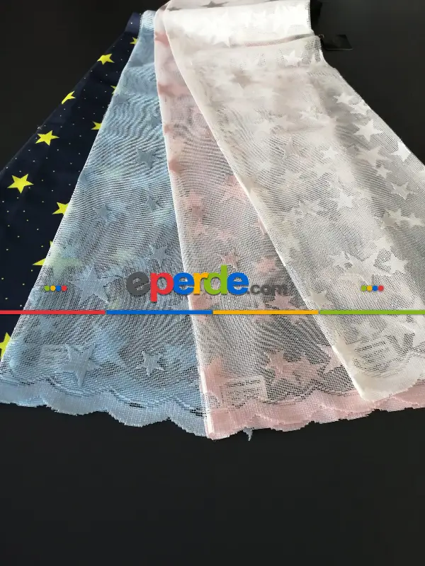 Milano Çocuk Odası Yıldız Pano Fon - Mavi 50cm X 1cm 