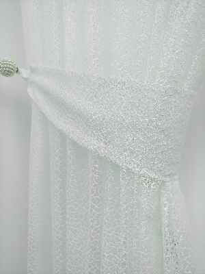 Ekru Kdk Örme Tül Fon Perde- Ekru