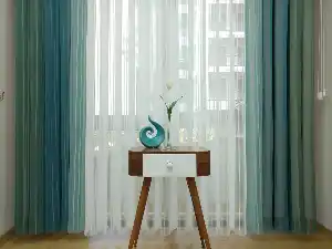 Salon - 1. Kalite Çizgili Tül Dikey Zebra Perde Ft27 Çağla Yeşili- Ft32 Petrol Yeşili- Ft25 Mint Yeşili- Ft02 Ekru- Mint