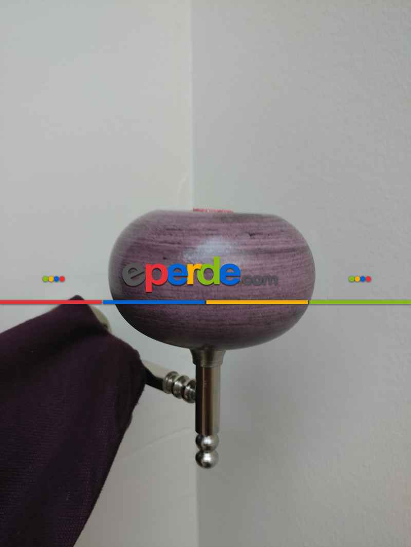 Düz Renk Dökümlü Fon Perde (180)- Mürdüm