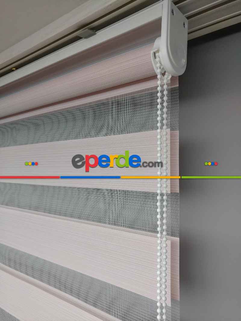 Genç Odası 2025 Sezonu - Zebra Perde - Bambu Zebra Perde- Pembe Açık