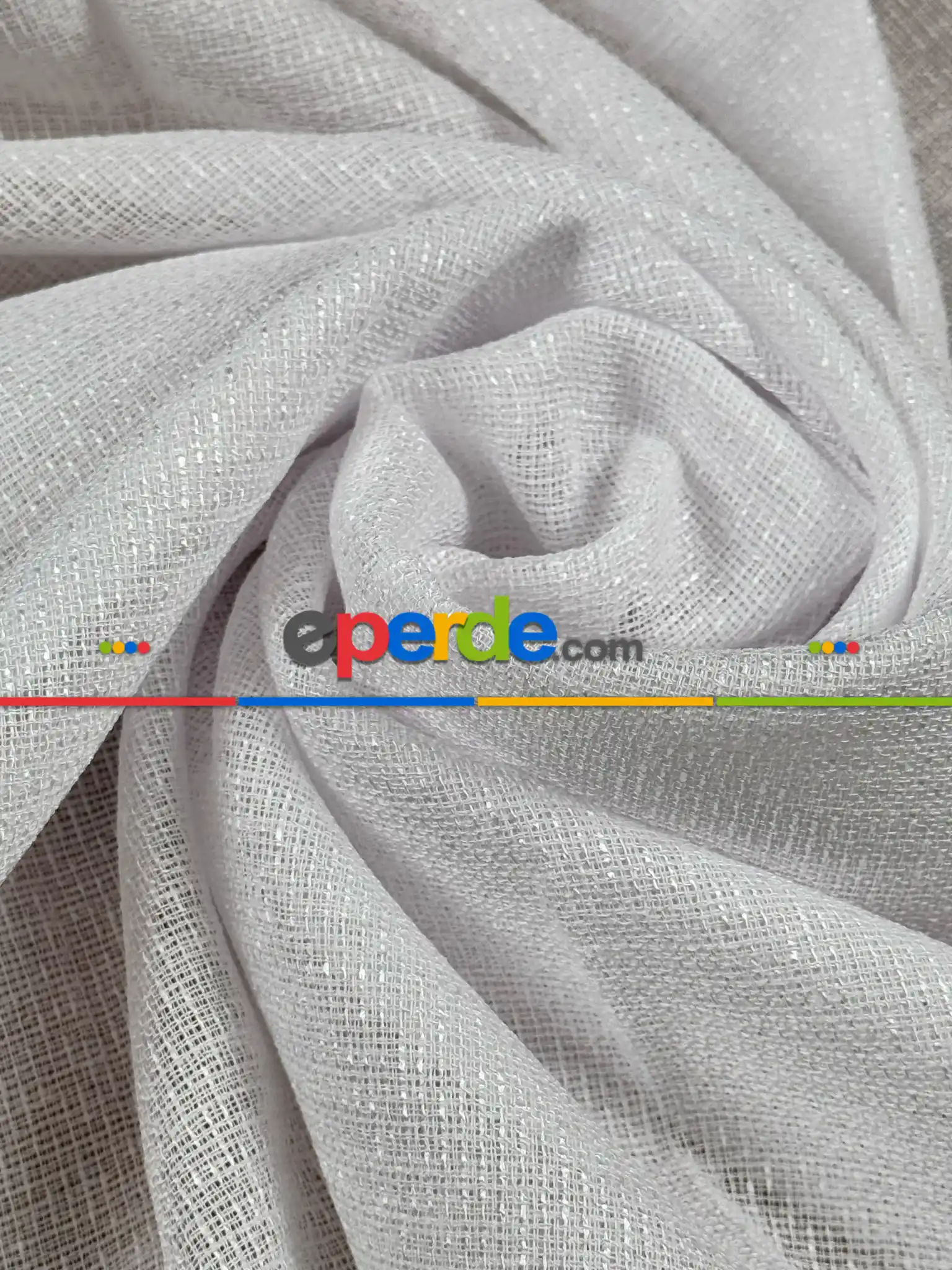 Oturma Odası - Sedefli Doğal Dokulu Düz Tül Perde, Ağır Gramajlı Özel Dokuma Premium Seri