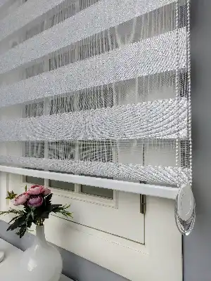 Açık Gri Perle Home Zebra Perde