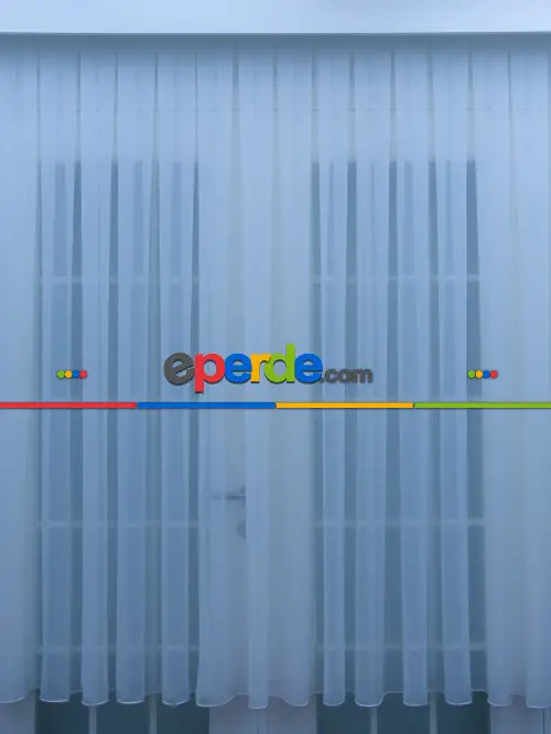 Düz Tül Perde Beyaz 1.sınıf- Beyaz