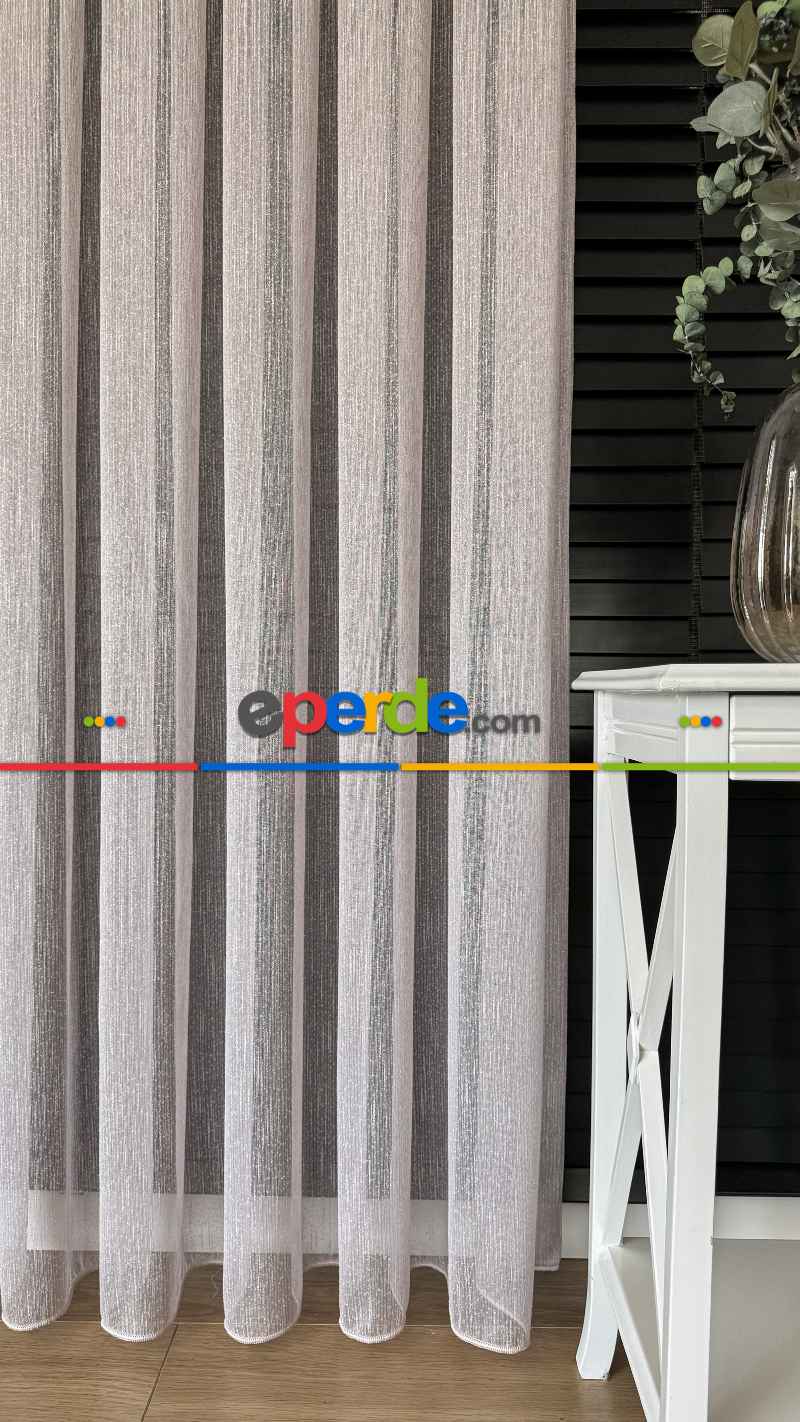 Bebek Odası Tül Perde - Pudra Pembe Şantuk Keten Düz Tül Perde - Premium Kalite Serisidir.