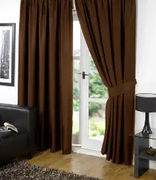 Kahve Renk Kahverengi Karartma Blackout Güneşlik Fon Kalın Perde