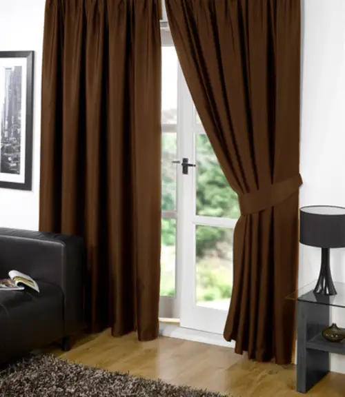 Kahve Renk Kahverengi Karartma Blackout Güneşlik Fon Kalın Perde