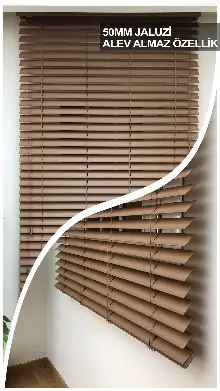 Mutfak Ahşap Jaluzi Perde- Ceviz
