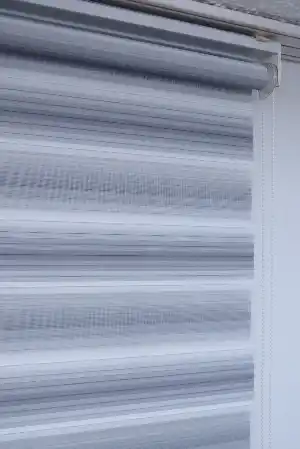 Gri Mutfak Perdesi Mekanizmalı Zebra Perde Plise- Gri-Füme-Antrasit
