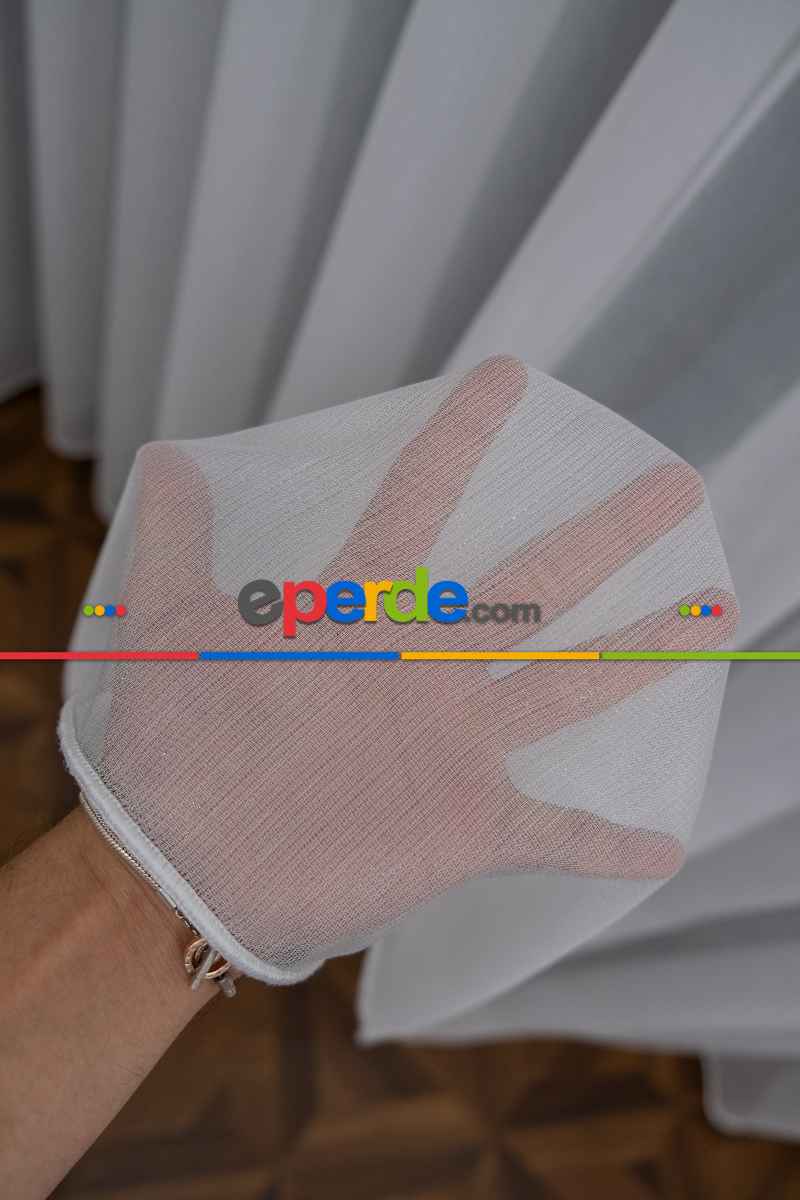 Simli Sade Tasarım Kubilay Tül Perde