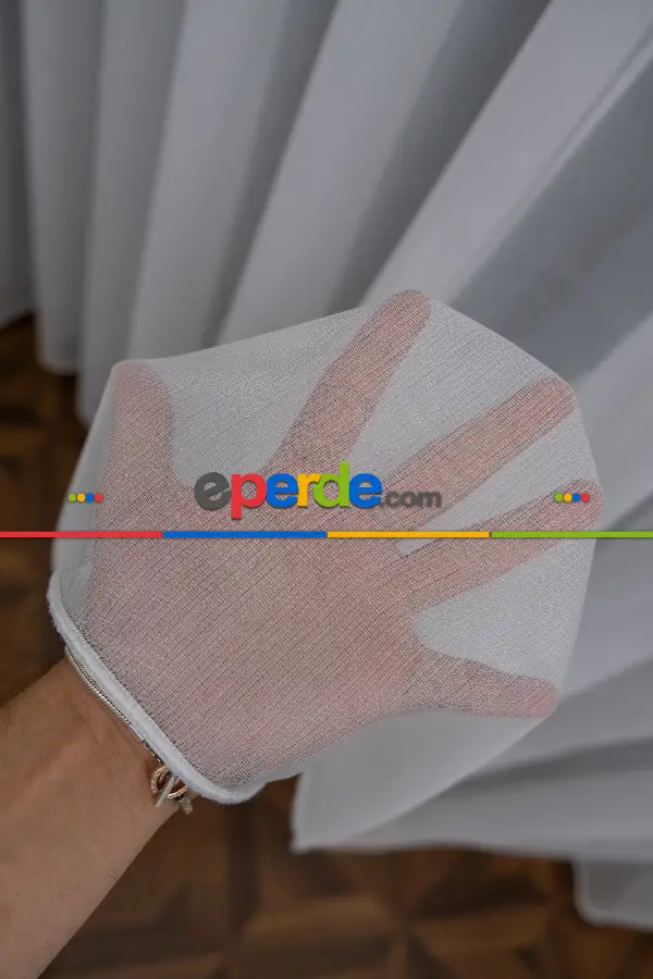 Simli Sade Tasarım Kubilay Tül Perde