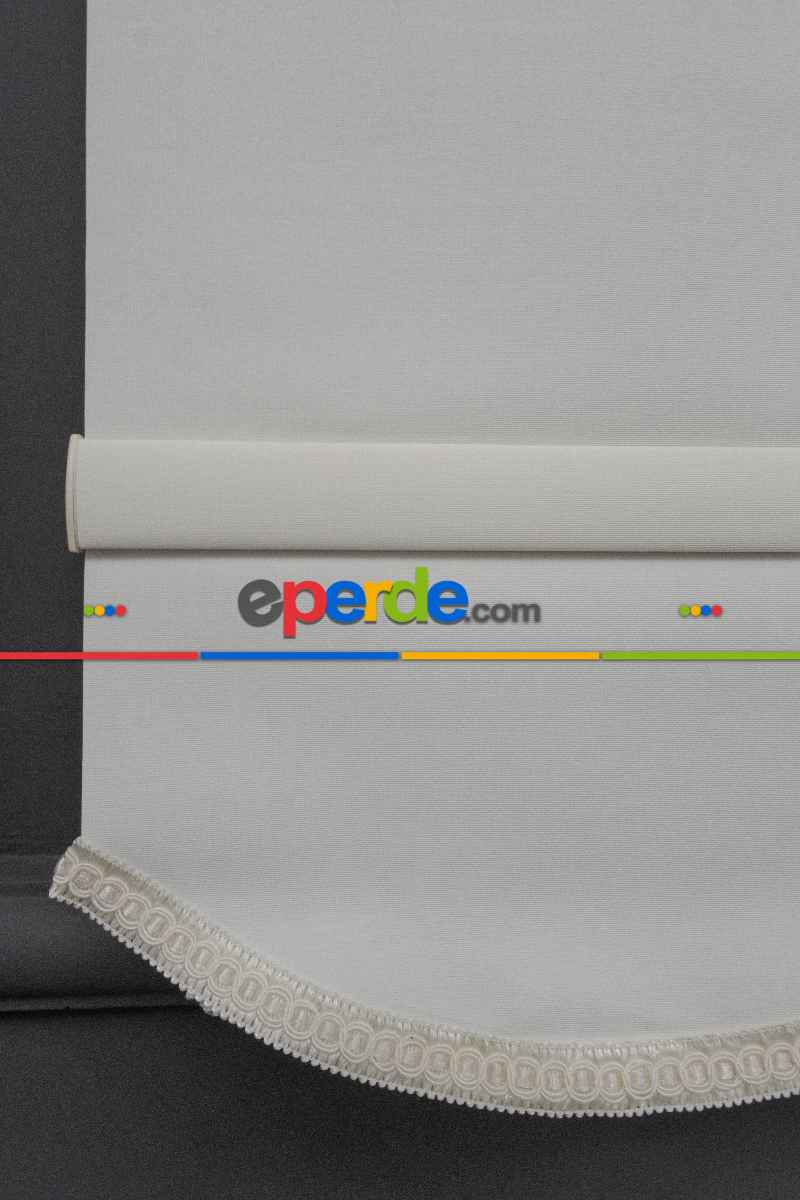 Stor Perde Düz Pvc Mat Stor Güneşlik 1 Kalite Yıkanabilir Krem