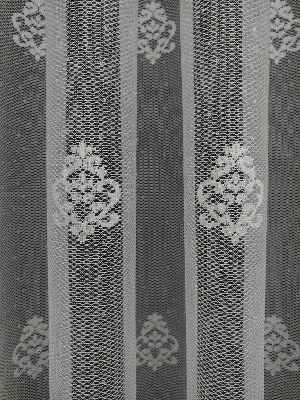 ( Orjinal ) Kdk Damask Serpme Desenli Salon Fransız Dantel Tül Perde & Kruvaze Perde- Ekru